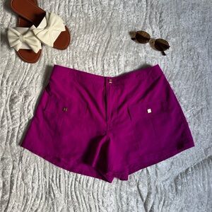 Like New!💕Liz Claiborne Vibrant Magenta Utility Pocket Shorts